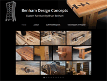 Tablet Screenshot of benhamdesignconcepts.com